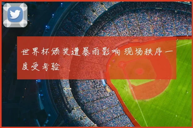 世界杯颁奖遭暴雨影响 现场秩序一度受考验